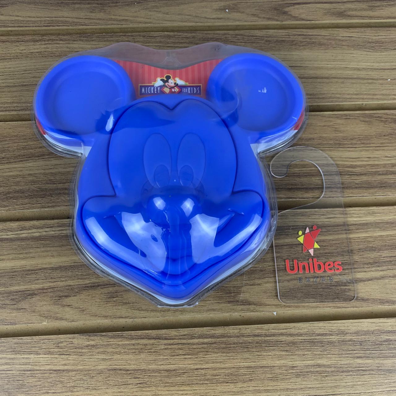 Prato 3D Mickey Azul